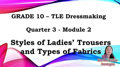 dressmaking module grade 10